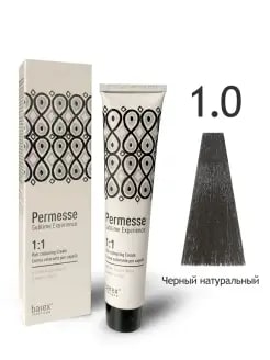 1.0 PERMESSE Крем-краска 100 мл – Черный натуральный NEW