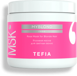 Розовая маска для светлых волос MYBLOND, Tefia 500 мл