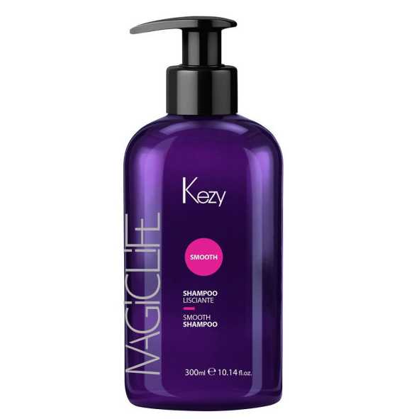 Шампунь разглаживающий для вьющихся, непослушных волос Kezy ML Shampoo lisciante per capelli 300мл