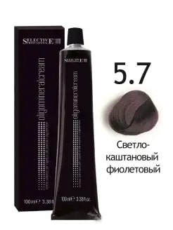 5.7 - Олигомин. крем-краска для волос Светло-каштановый фиолетовый 100 мл