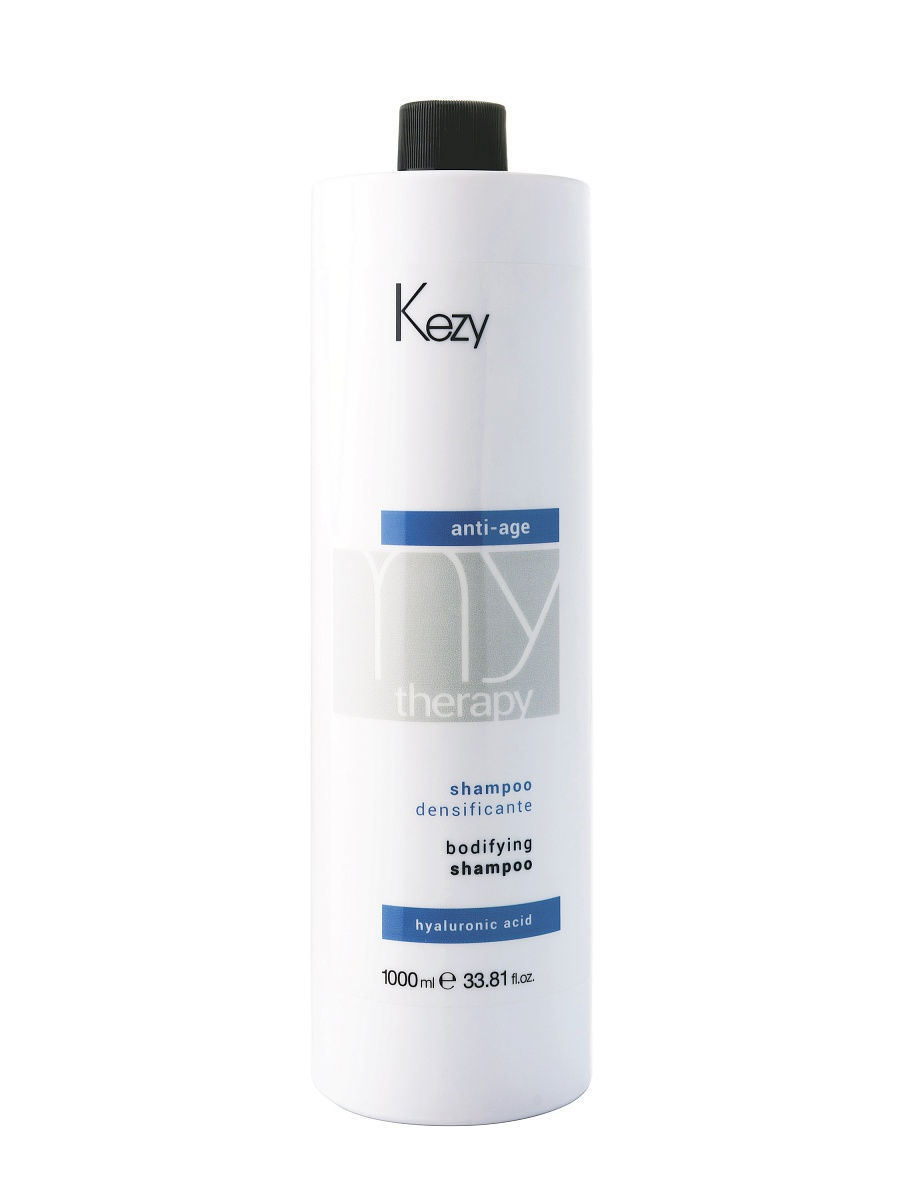 Шампунь для придания густоты с гиалуроновой кислотой Kezy MT Anti-age Bodifying shampoo 1000 мл