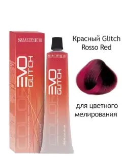 Краска "COLOREVO" Glitch color ROSSO красный, 60мл